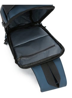RAHALA 1661 Crossbody Shoulder Messenger Waterproof USB Recharge Sling Bag - Blue  - Image 3