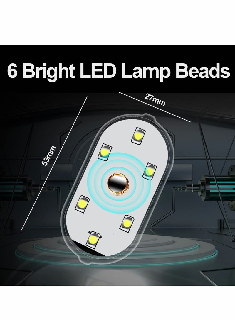 مصابيح LED داخلية محمولة للسيارة - تحكم باللمس مع 6 حبات LED ساطعة لسهولة التركيب - Image 4