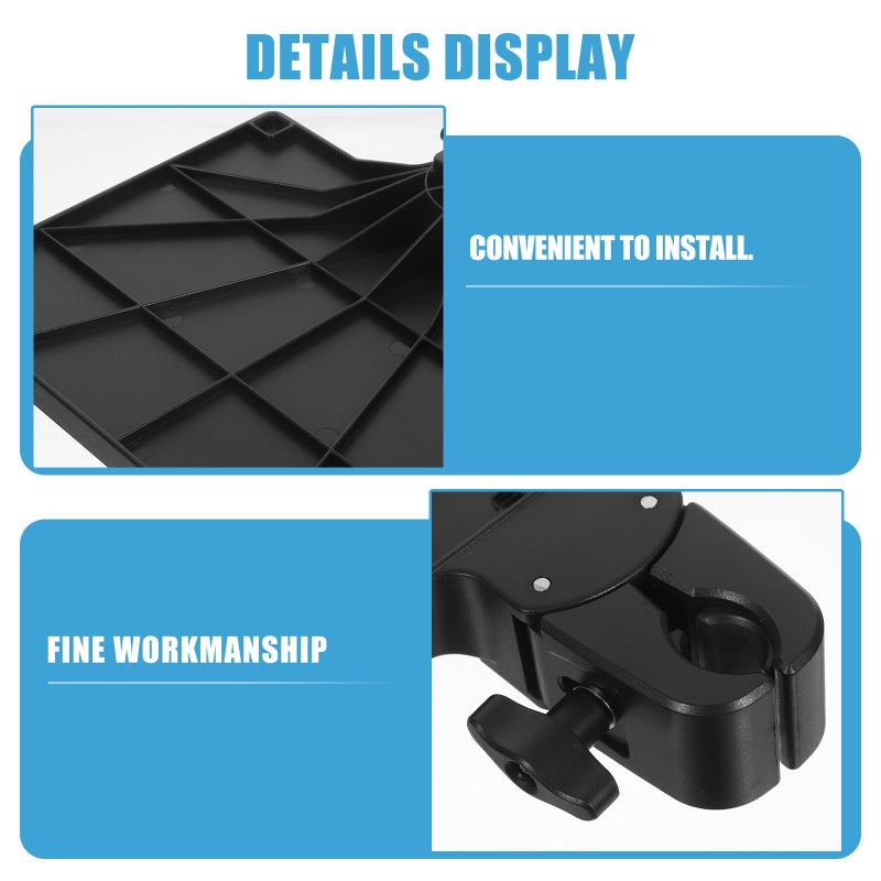 Adjustable Black Mic Stand Tray Organizer for Live Streaming Studio Recording Karaoke - Image 4
