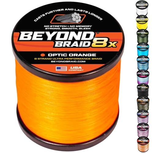 Beyond Braid Optic Orange 8X 300 Yards 15LB - Image 1