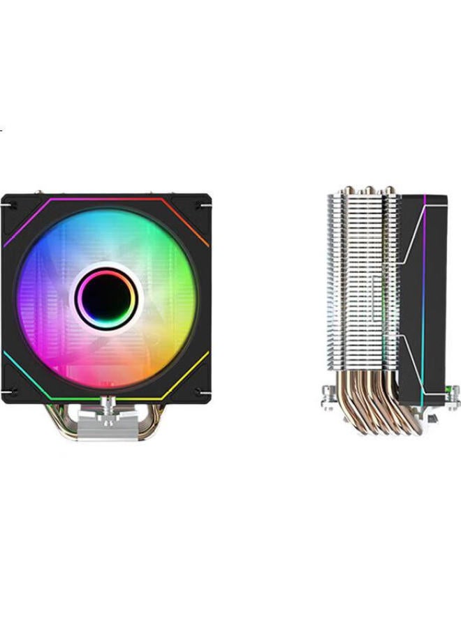 Jplayer Subconscious Joint Edition 6 Copper Pipe Cpu Cooler White Argb Divine Light Synchronization Intelligent Temperature Control (Supports All Platforms/Comes With Thermal Grease/Handles Up To 200W - Image 1