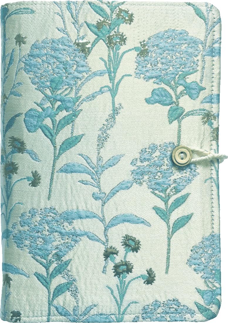 ipoul Journal for Women, Flower Embroidery Refillable Journal, A5 Binder 6 Ring, Budget Binder, Planner Binder, Refillable Notebook, Travel Diary, Gift for Friends Female, Blue Forget-me-not - Image 1
