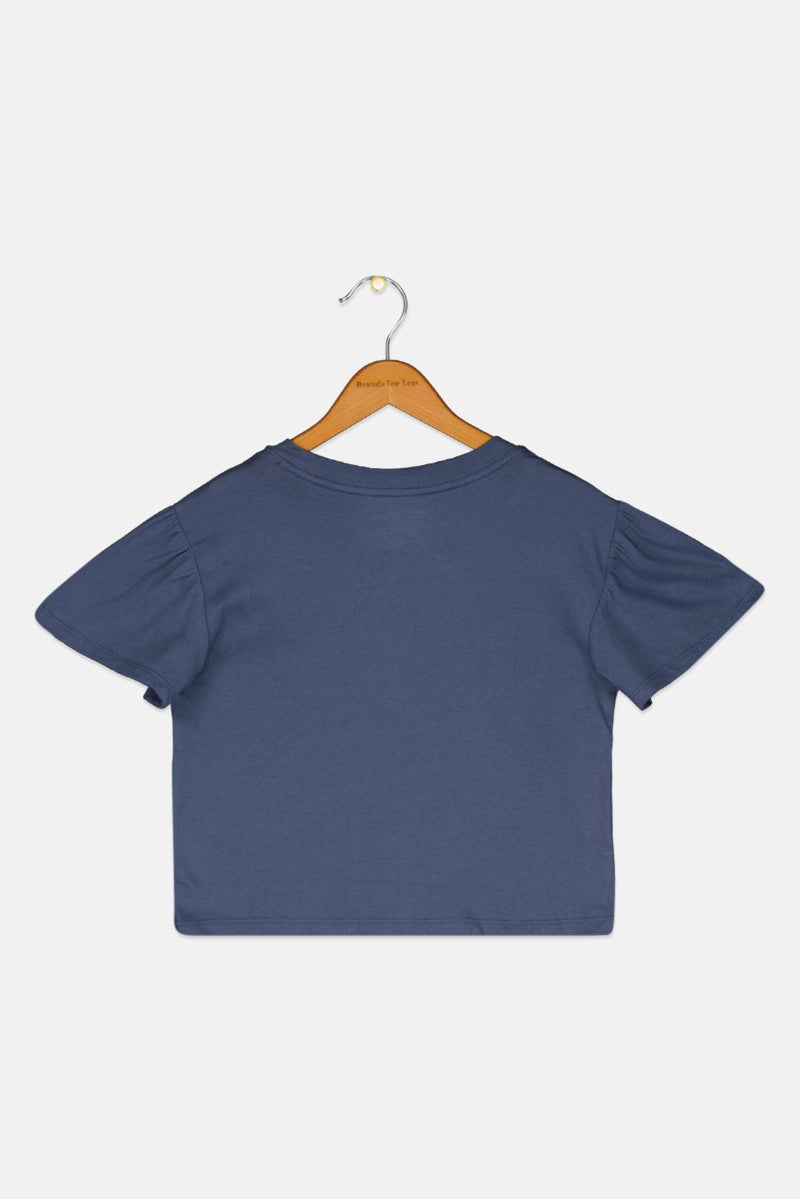 GAP تي شيرت قصير الأكمام للبنات من غاب × ديزني ميكي، أزرق - Image 2