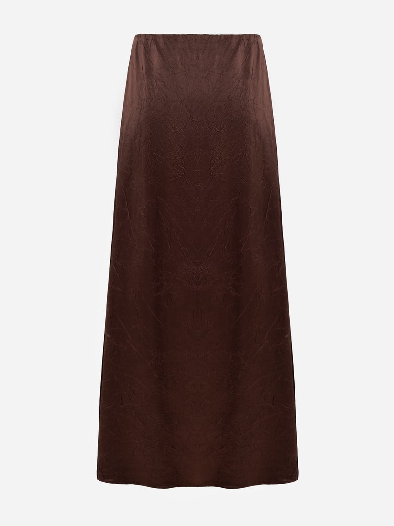 Lichi Maxi skirt in crumpled-effect fabric - Image 3