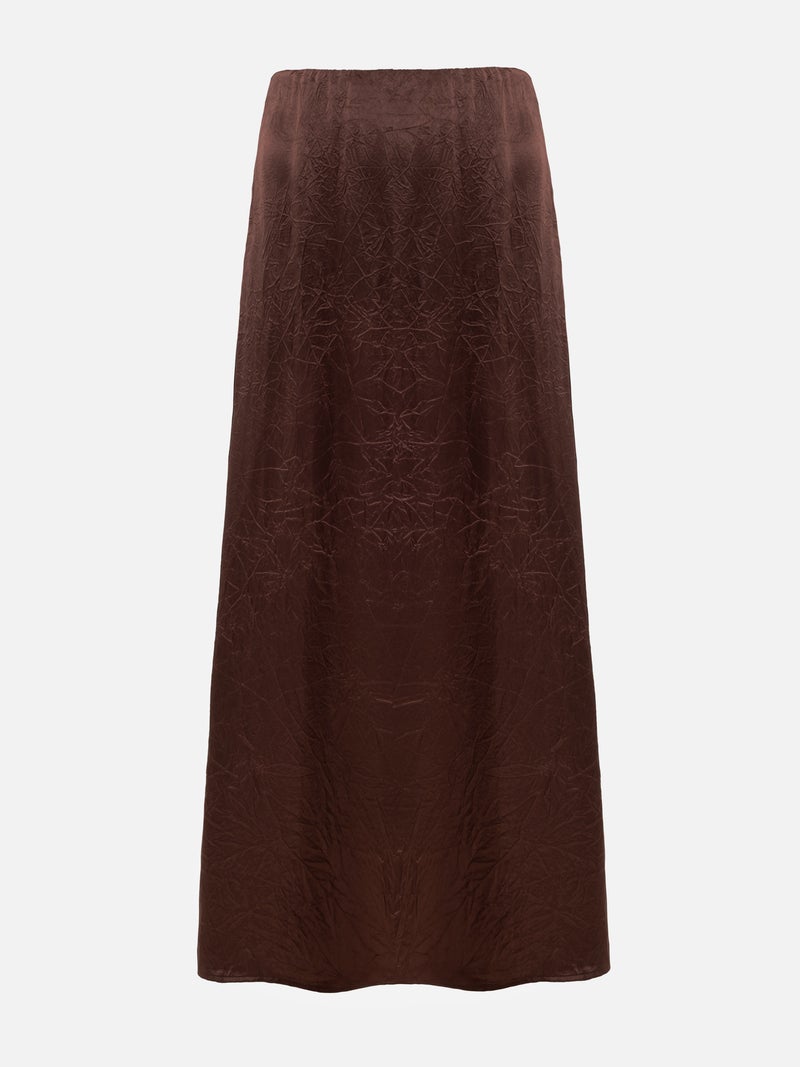 Lichi Maxi skirt in crumpled-effect fabric - Image 2