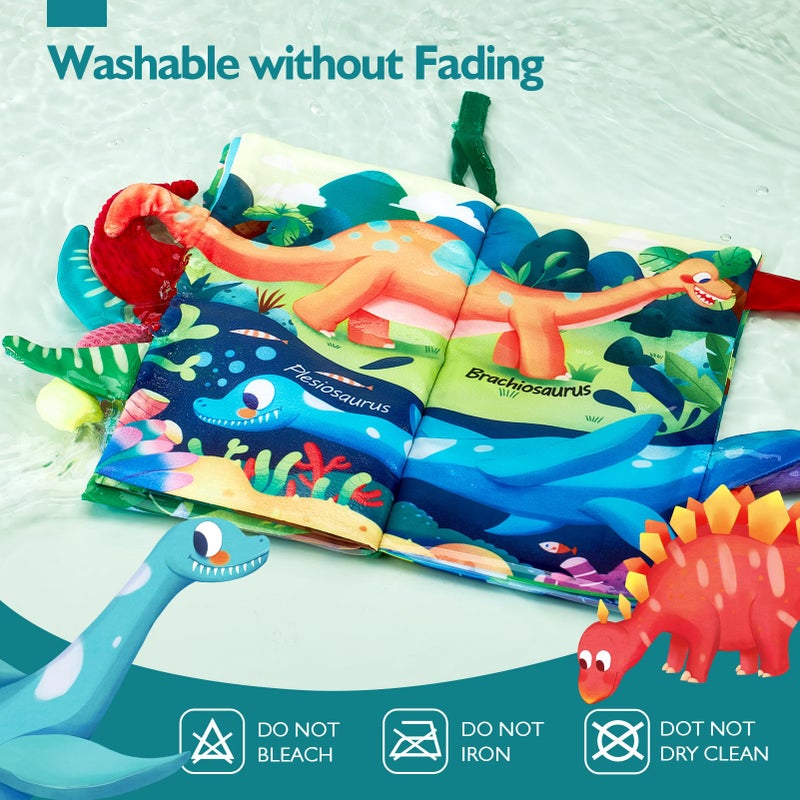 hahaland Baby Books 0-6 Months,Infant Tummy Time Toy Sensory Toys 6 to 12 Months Touch Feel Book Gifts for Boy Girl 0-3 Month Learning Toy Baby Christmas Birthday Gifts Stocking Stuffers (Single) - Image 5