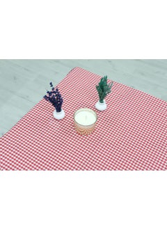 Hazel Plaid Gingham Small Check Zephyr Fabric Tablecloth Picnic Cloth 
