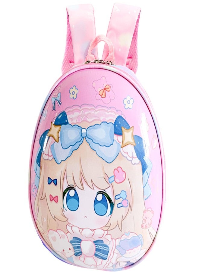 GTS Kindergarten Kids School Bag For Girls - Shell Design School Bag With Chest Safety Belt, Adjustable Straps, And Water Bottle Holder | School Bag For Kids For 3-5 | Perfect Kids School Bag for Girls - Image 1