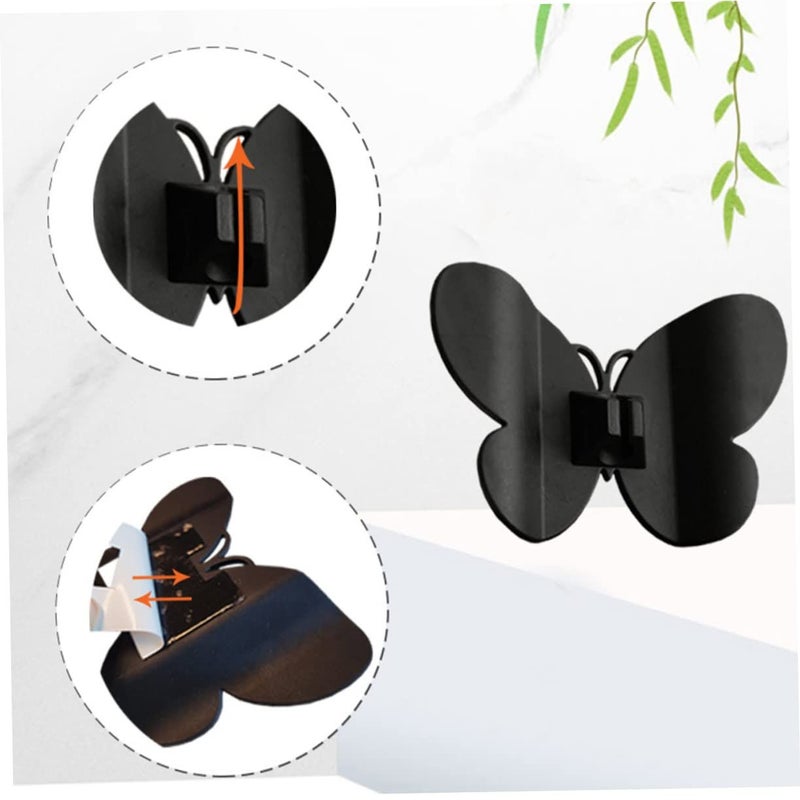 8 Pieces Black Cable Organizers with Strong Adhesive for Kitchen Appliances Wire Management - Image 3