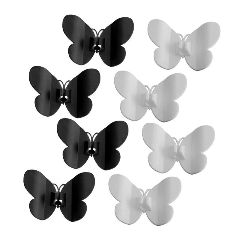 8 Pieces Black Cable Organizers with Strong Adhesive for Kitchen Appliances Wire Management - Image 2