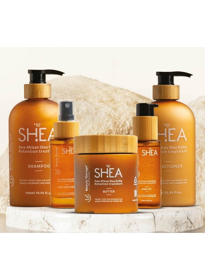 Beauty Garage Pure African Shea Butter Retention Treatment Shampoo 750Ml  - Image 3