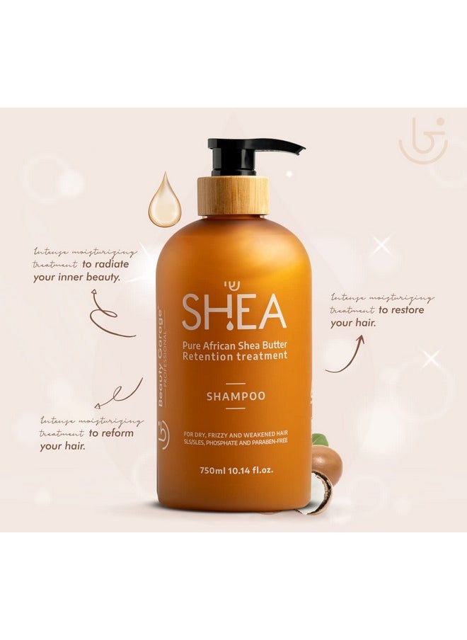 Beauty Garage Pure African Shea Butter Retention Treatment Shampoo 750Ml  - Image 2