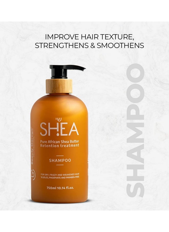 Beauty Garage Pure African Shea Butter Retention Treatment Shampoo 750Ml  - Image 5