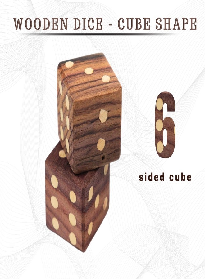 Pyengora Square Cube Dices Thayakkattai, 2 no's, Dayakattai Chausar Pachikalu for Playing Board Games - Image 2