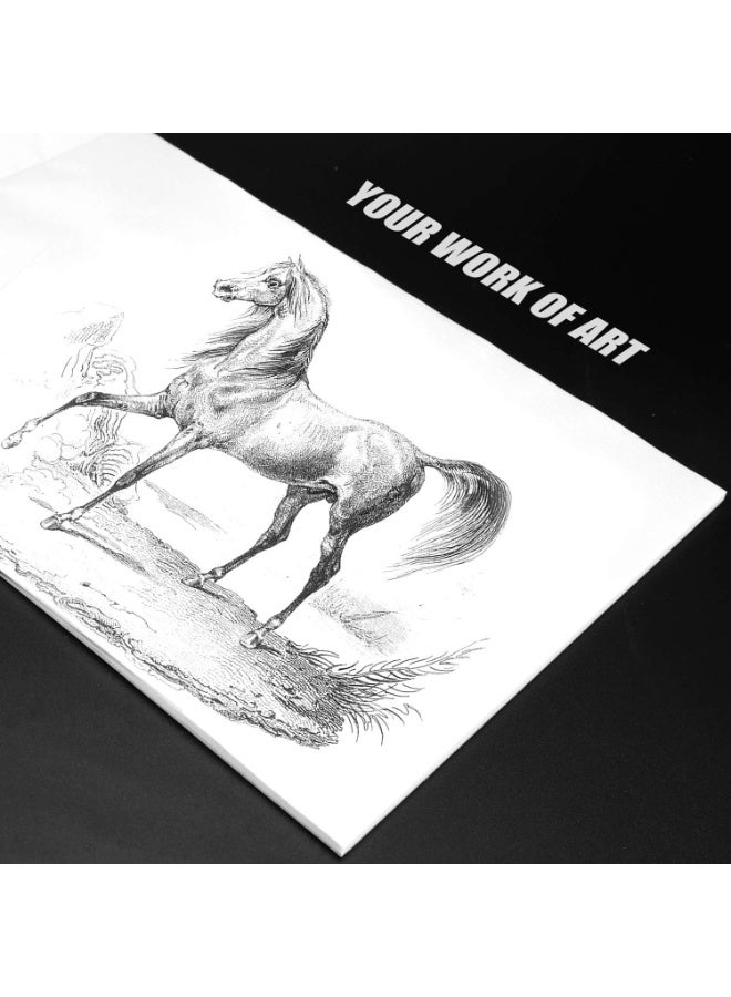 BB Bachmore Bachmore 9â€x12â€ Artistâ€™s Tracing Paper Pad, 75 Sheets â€“ Translucent Tracing Paper for Pencil, Marker and Ink - Trace Images, Sketch, Preliminary Drawing, Overlays 32 LB / 50 GSM - Image 3