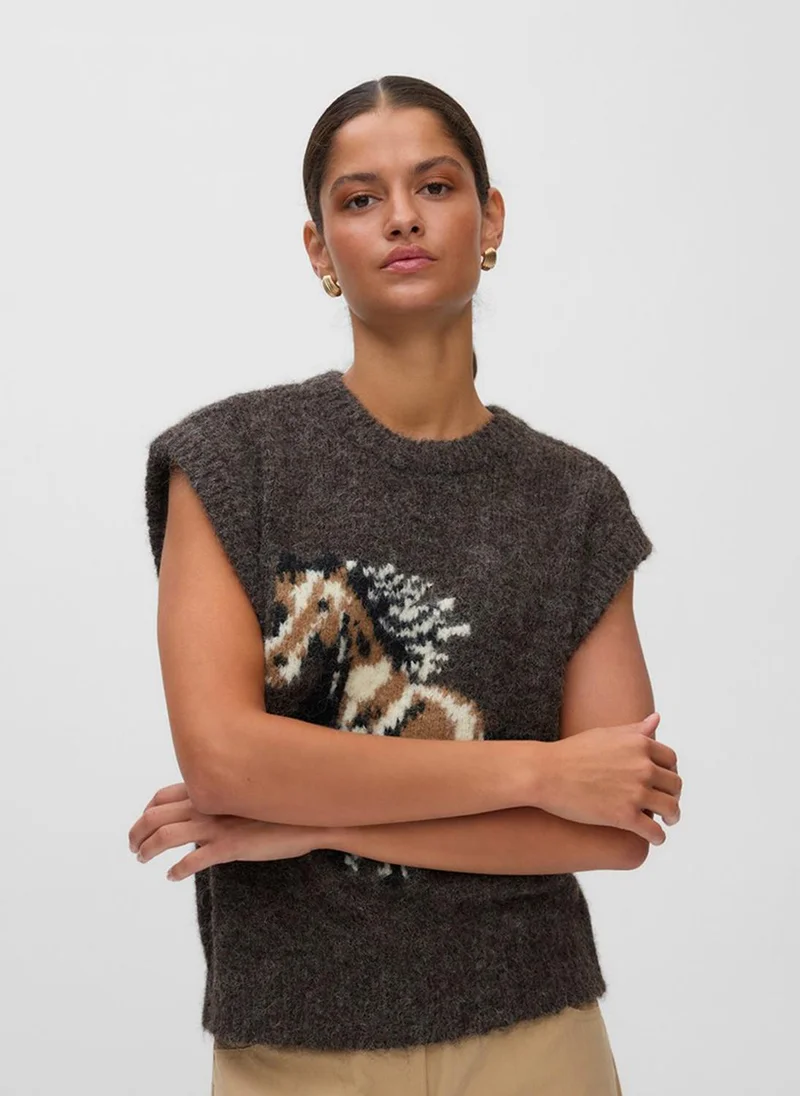 Vero Moda VMARIANNA Sleeveless O-Neck Type Premium Vest