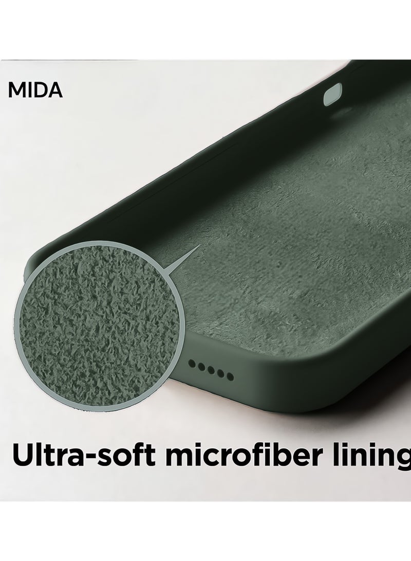 Mida iPhone 15 Pro Max Silicone Case Cover, full body protection case with a soft silky feel, shockproof cover with microfiber lining  - Image 2