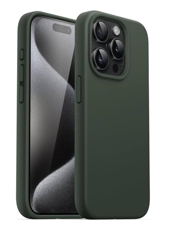 Mida iPhone 15 Pro Max Silicone Case Cover, full body protection case with a soft silky feel, shockproof cover with microfiber lining  - Image 1