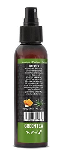 RELIQ Aroma SPA Green Tea Botanical Mist cologne for Dogs and Cats. Spray on the coat after bath to give your dog a clean & fresh smell. Infused with natural extracts, calming and comforting dog & cat - Image 2