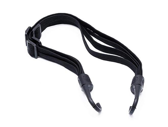 Gear Up Helmet Luggage Retractable Elastic Rope Strap, Bungee Cord Universal for Kawasaki Ninja All Edition Bikes (Black) - Image 3