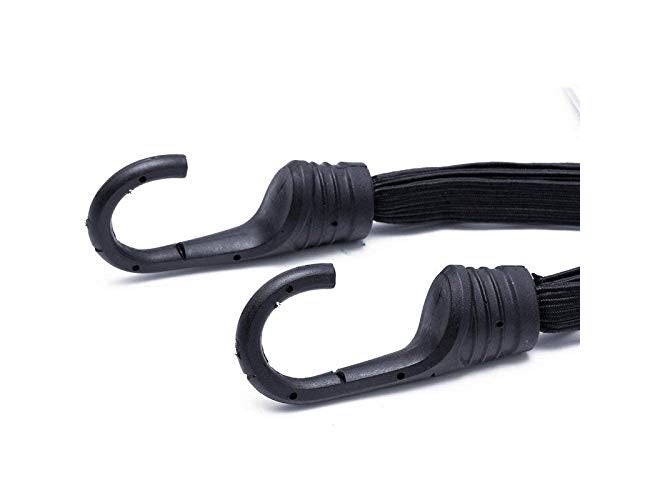 Gear Up Helmet Luggage Retractable Elastic Rope Strap, Bungee Cord Universal for Kawasaki Ninja All Edition Bikes (Black) - Image 4