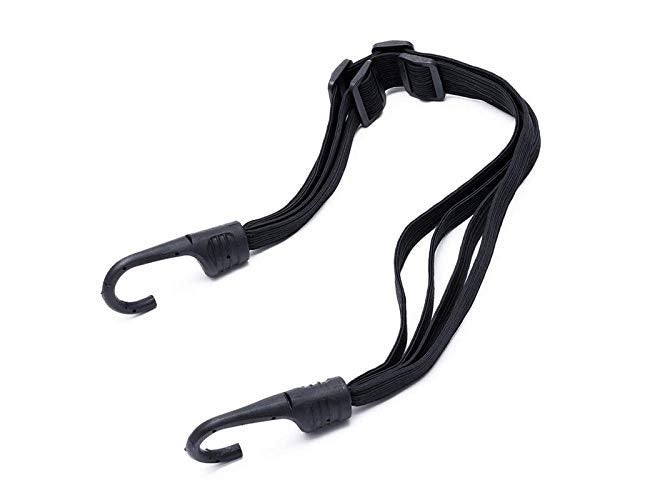 Gear Up Helmet Luggage Retractable Elastic Rope Strap, Bungee Cord Universal for Kawasaki Ninja All Edition Bikes (Black) - Image 5