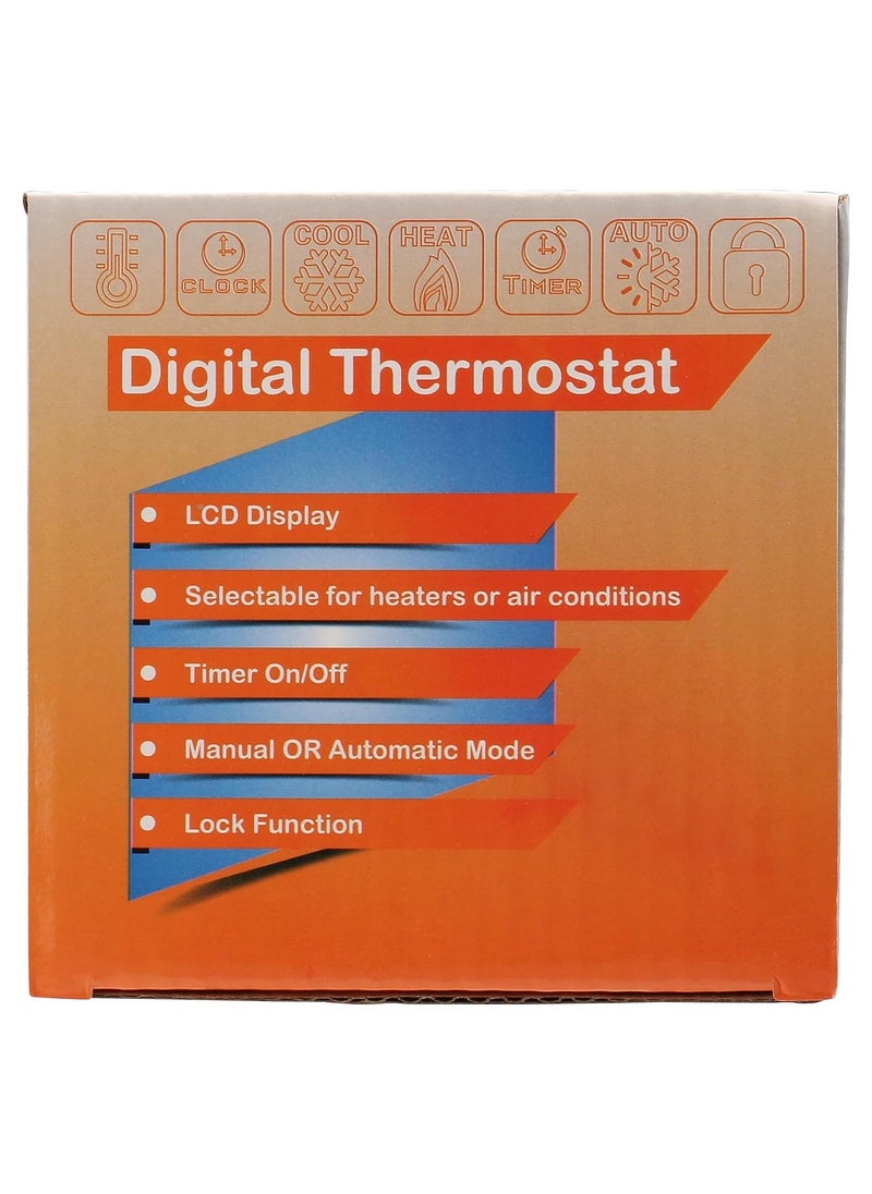 SYOSI - ترموستات ذكي بشاشة تعمل باللمس WG502 AC230V 16A للتدفئة الكهربائية تحت الأرض مع مستشعر بروب 3M ترموستات تدفئة كهربائية تحت الأرض ذكي ترموستات غرفة تحكم بواسطة تطبيق الحياة الذكية - Image 1