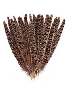 obmwang obmwang 27Pcs 25-30cm Natural Pheasant Feathers for DIY Craft Wedding Home Party Decorations  - Image 1