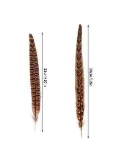 obmwang obmwang 27Pcs 25-30cm Natural Pheasant Feathers for DIY Craft Wedding Home Party Decorations  - Image 2