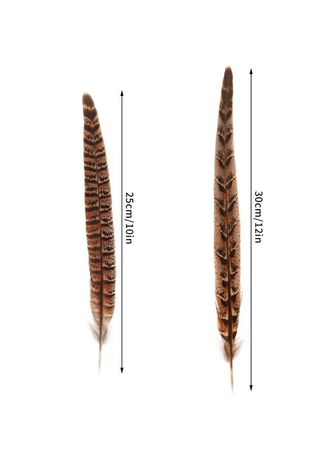 obmwang 27Pcs 25-30cm Natural Pheasant Feathers for DIY Craft Wedding Home Party Decorations - Image 2