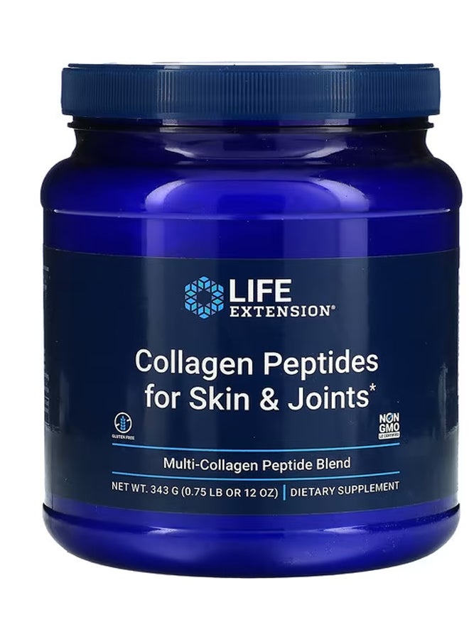 لايف إكستنشن ببتيدات الكولاجين للبشرة والمفاصل  مزيج ببتيدات الكولاجين المتعدد  12 أونصة (343 جم)