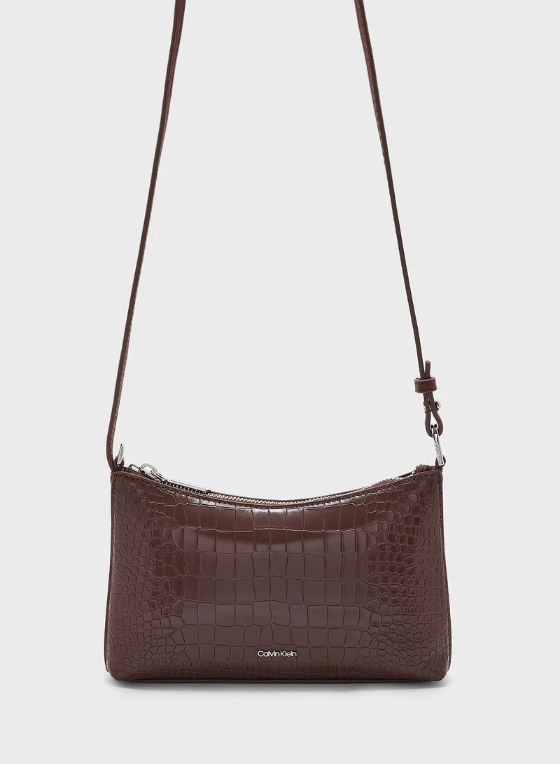 CALVIN KLEIN CK MUST CONV CROSSBODY_CROCO