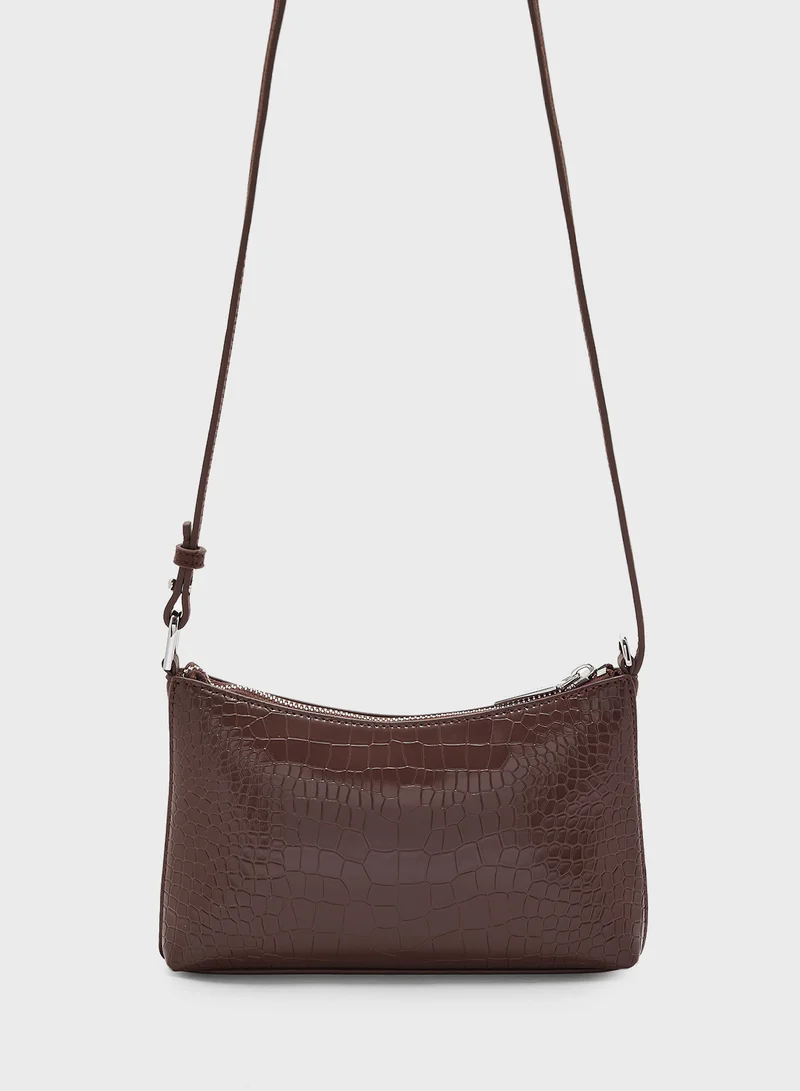 CALVIN KLEIN CK MUST CONV CROSSBODY_CROCO