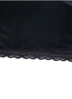 City Rose 3 - Pieces Full Length Soft inner Pants Trousers Silk 100% with Elasticised Waistband  Women Black  - Image 3