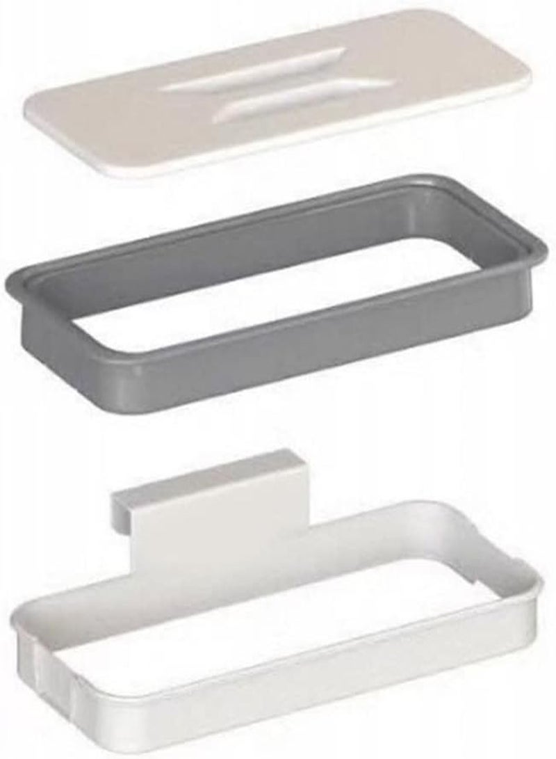 GGOOT Hanging Trash Bag Holder with Lid Food bin Cupboard Hanging Trash Garbage Bag Over Cabinet Garbage Bag Rack Plastic Waste Bag Holder for Kitchen - Image 5