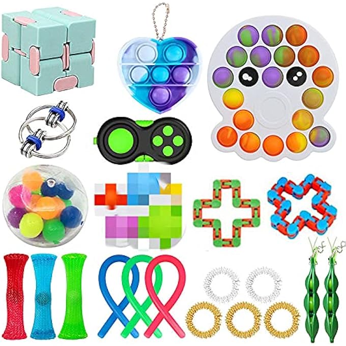 N.C New Adult Children's Decompression Toys, Rubik's Cube, Bubble Toy Set - Image 3