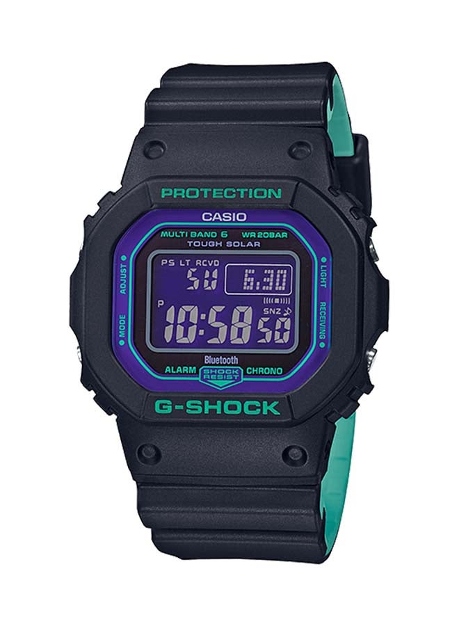 كاسيو ساعة يد رقمية بسوار من المطاط طراز GW-B5600BL-1DR رجال - Image 1