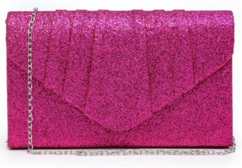 DASEIN Women's Evening Bag Pleated Envelope Clutch Handbag Wedding Party Bridal Purse - Image 1