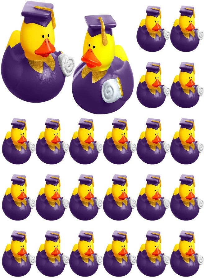 Sratte بطاطين تخرج مطاطية بنفسجية 24 قطعة 2025 تخرج دمى سيليكون بالجملة هدايا صغيرة لحفلات التخرج لمدرسين - Image 1