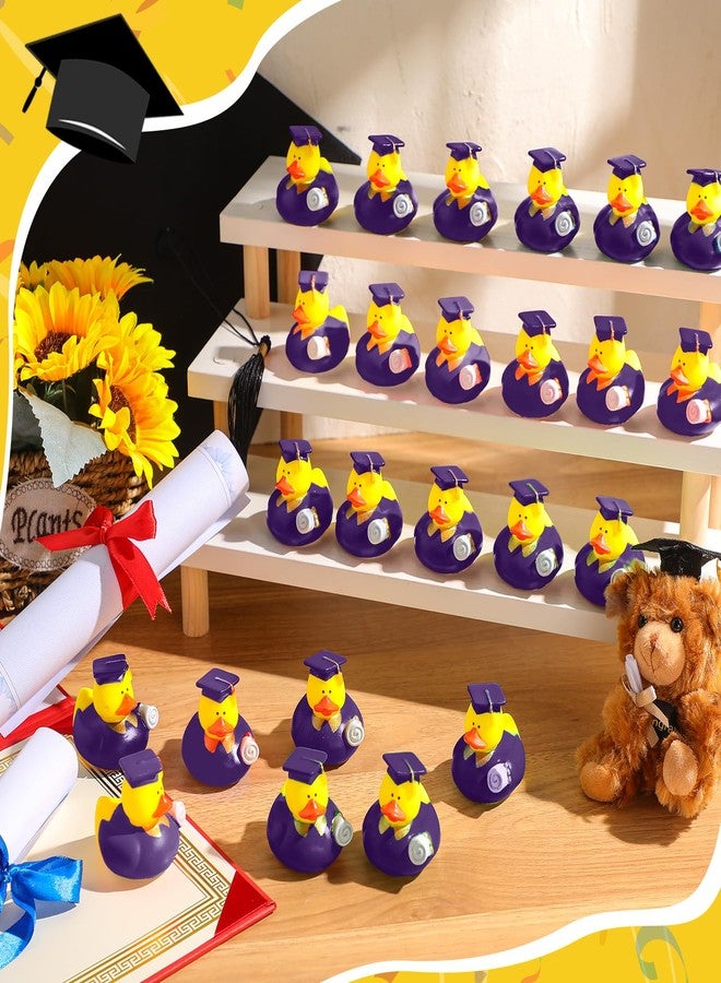 Sratte بطاطين تخرج مطاطية بنفسجية 24 قطعة 2025 تخرج دمى سيليكون بالجملة هدايا صغيرة لحفلات التخرج لمدرسين - Image 4