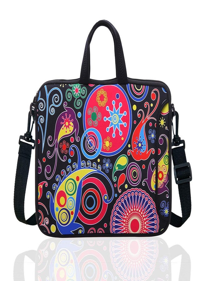 YIDA 14 Inch Neoprene Laptop Sleeve Case Bag with shoulder strap For 14" Notebook/MacBook/Ultrabook/Chromebook (Classic colorful) - Image 1