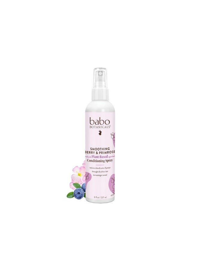 Babo Botanicals - Babo Botanicals Smoothing Berry Conditioning Spray - Detangling & Nourishing - Eliminates Frizz & Prevents Static - Evening Primrose Oil - Non-Aerosol - For all ages - Light Berry Fragrance - Image 1