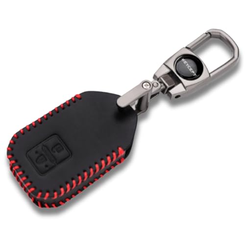KEYCEPT Metal Keycover for Suzuki Swift, Dzire, Ertiga, Brezza, Fronx, Jimny, Ignis, Rumion, Hyryder, E-Vitara, Victoris 2 Button Smart Key with Keychain (Classic Leather). - Image 1