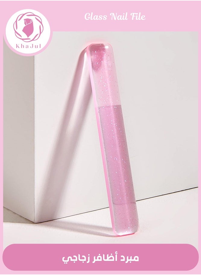 KHAJUL - 1-Piece Magic Nano Glass Nail File Pink - Image 1