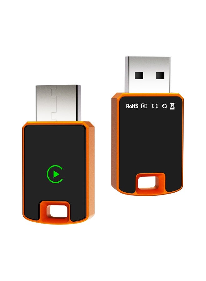 محول كابل مصغر لشبكة واي فاي CarPlay - صندوق الاتصال الذكي للسيارات متوافق مع آبل/أندرويد