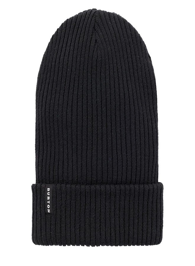 Burton Recycled Rib Beanie, True Black, One Size