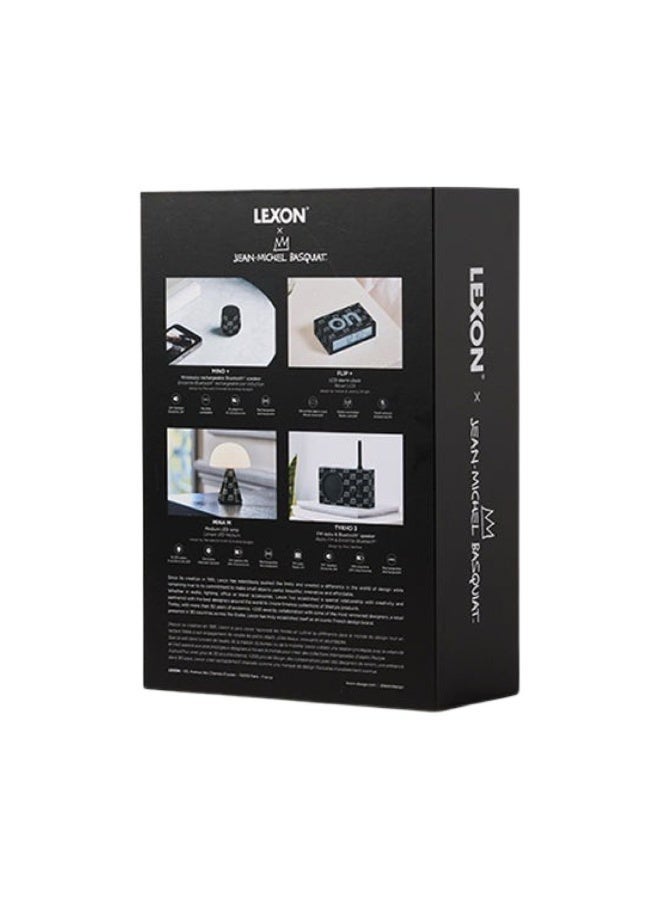 LEXON Gift Set X Jean-Michel Basquiat Crown (Mino+ Speaker, Mina M LED Lamp, Flip+ Alarm Clock, & Tykho 3 Fm Radio & Speaker) - Image 3