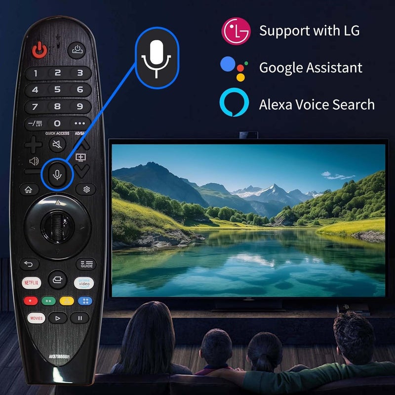 Riviera Magic Remote for LG Smart ThinQ OLED Nanocell WebOS UHD TV with Voice and Pointer Function Compatible with Year 2018-2025 MR22/21/20GA MR18BA MR23/24/25GN - Image 4