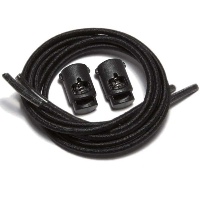 IBUNGEE LACES (Elastic No Tie Shoelaces (Black, 42-Inch) - Image 1