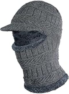 PAMASE Balaclava Face Mask - Knit Winter Hats for Women Men Adult, Cold Weather Ski Beanie Neck Gaiter Ears Cover Ninja Caps Outdoor 